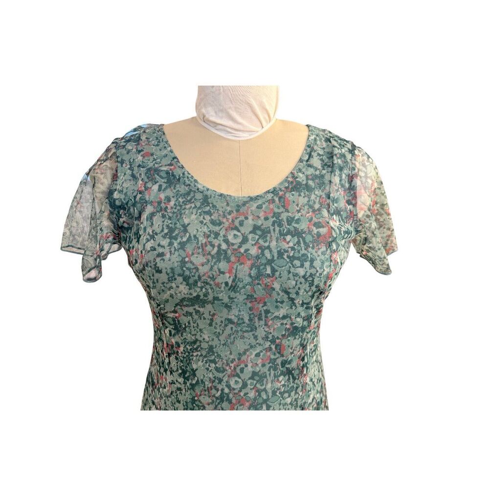 Coldwater Creek Meadow Charm Mesh Dress Small - Picture 5 of 9